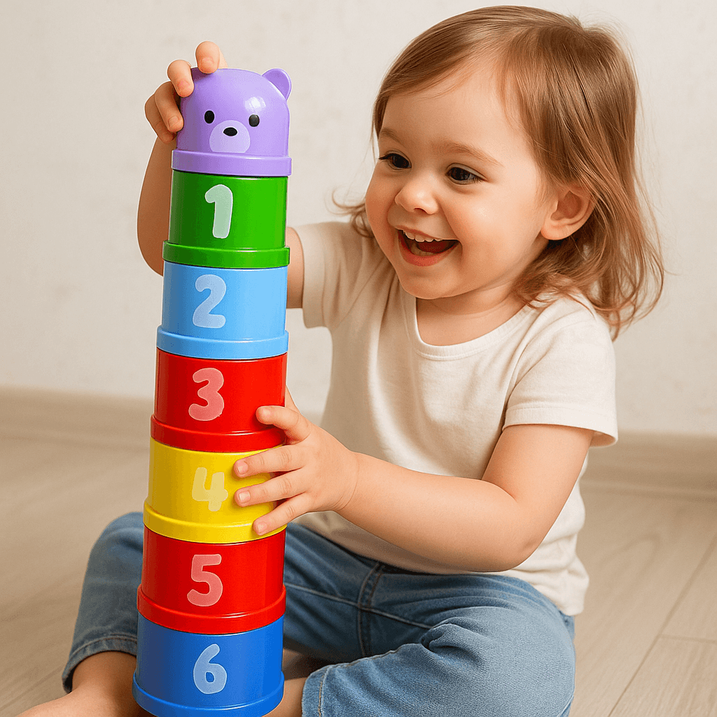 Colorful Stacking & Nesting Cups (1–6 Counting Set) [ET-1320]